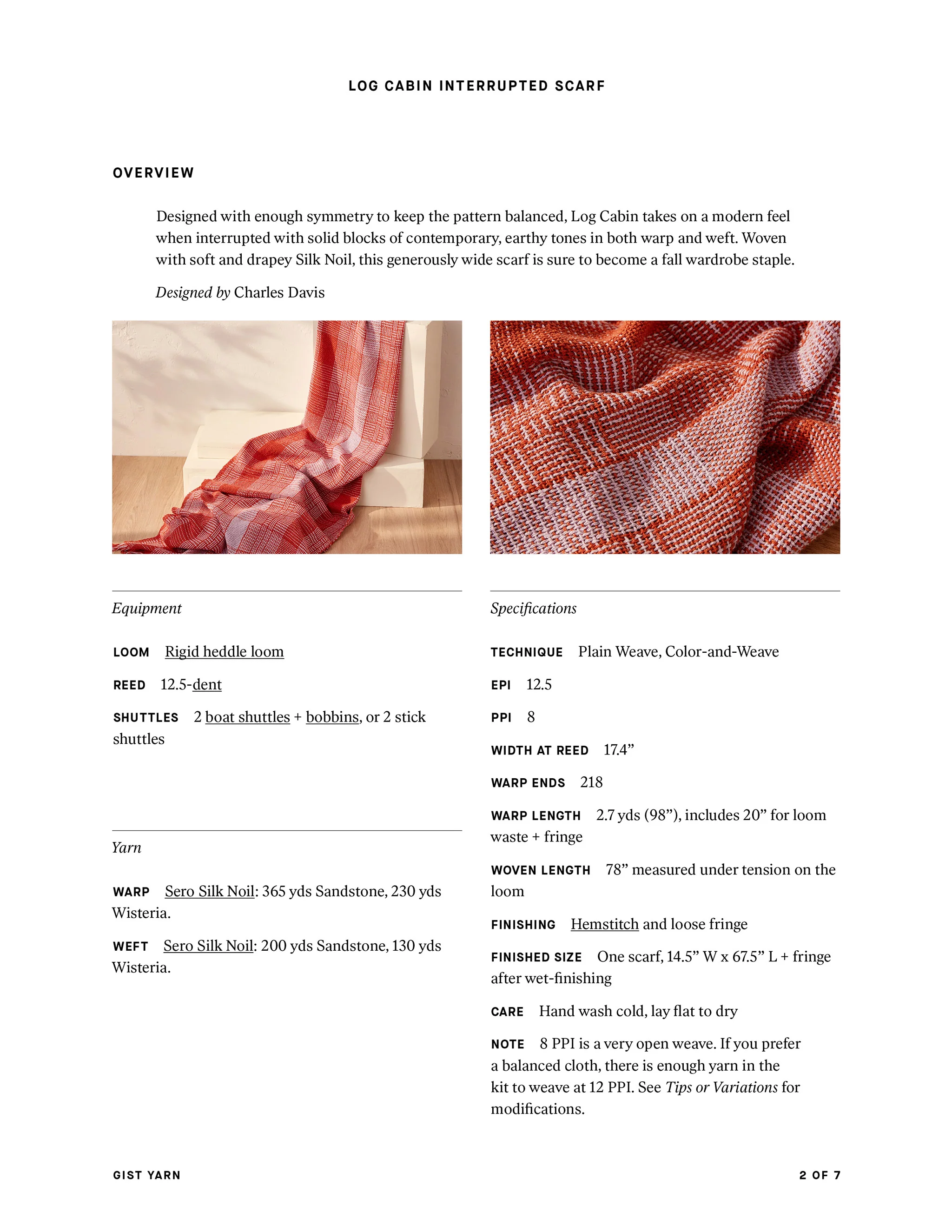 Log Cabin Interrupted Scarf - Image 8
