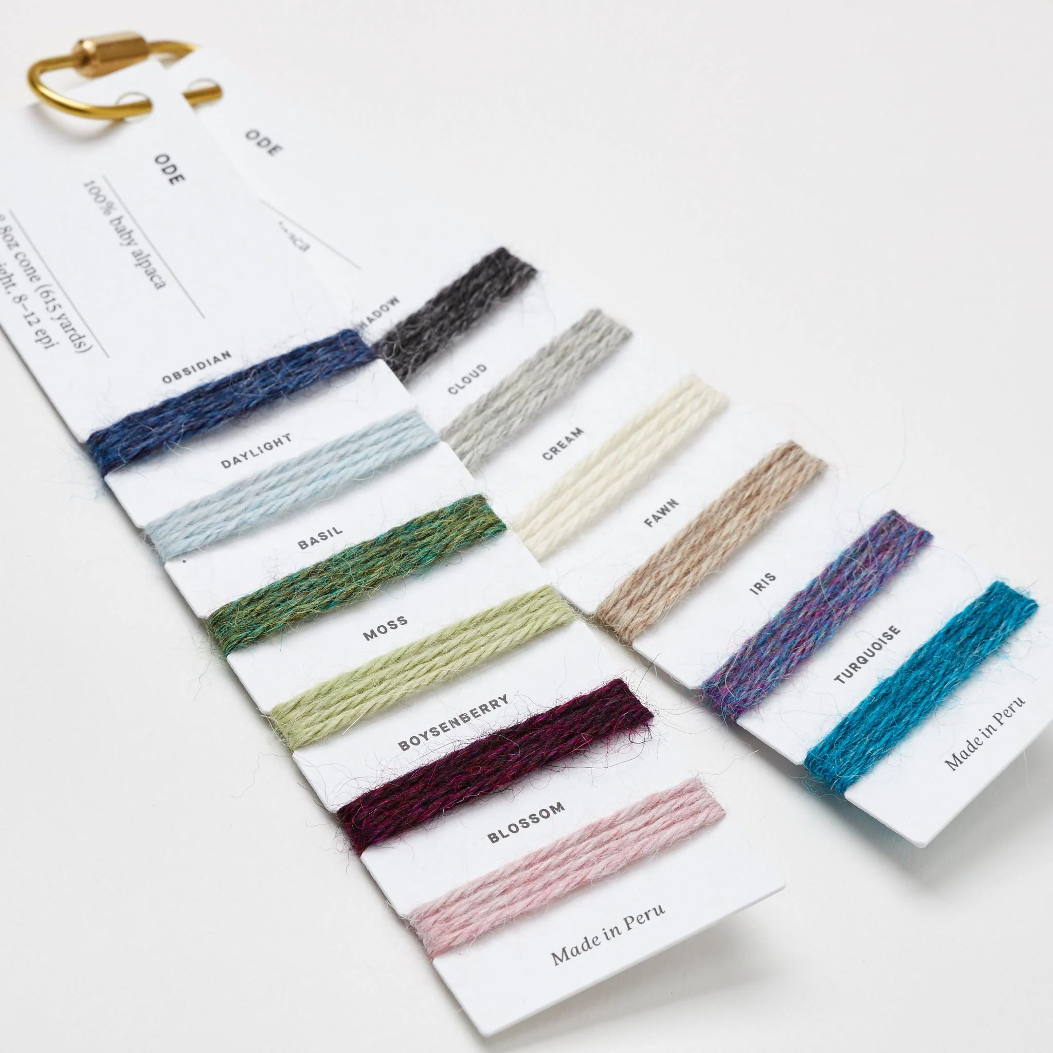 Ode Alpaca Weaving Yarn Color Card - Image 2